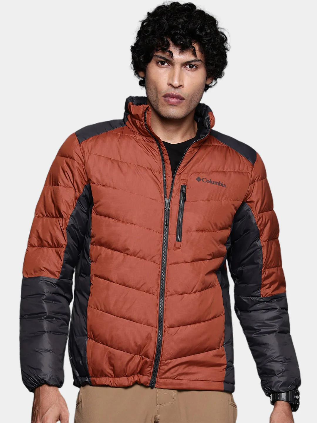 Columbia Men Orange Omni-Heat Infinity Labyrinth Loop Jacket