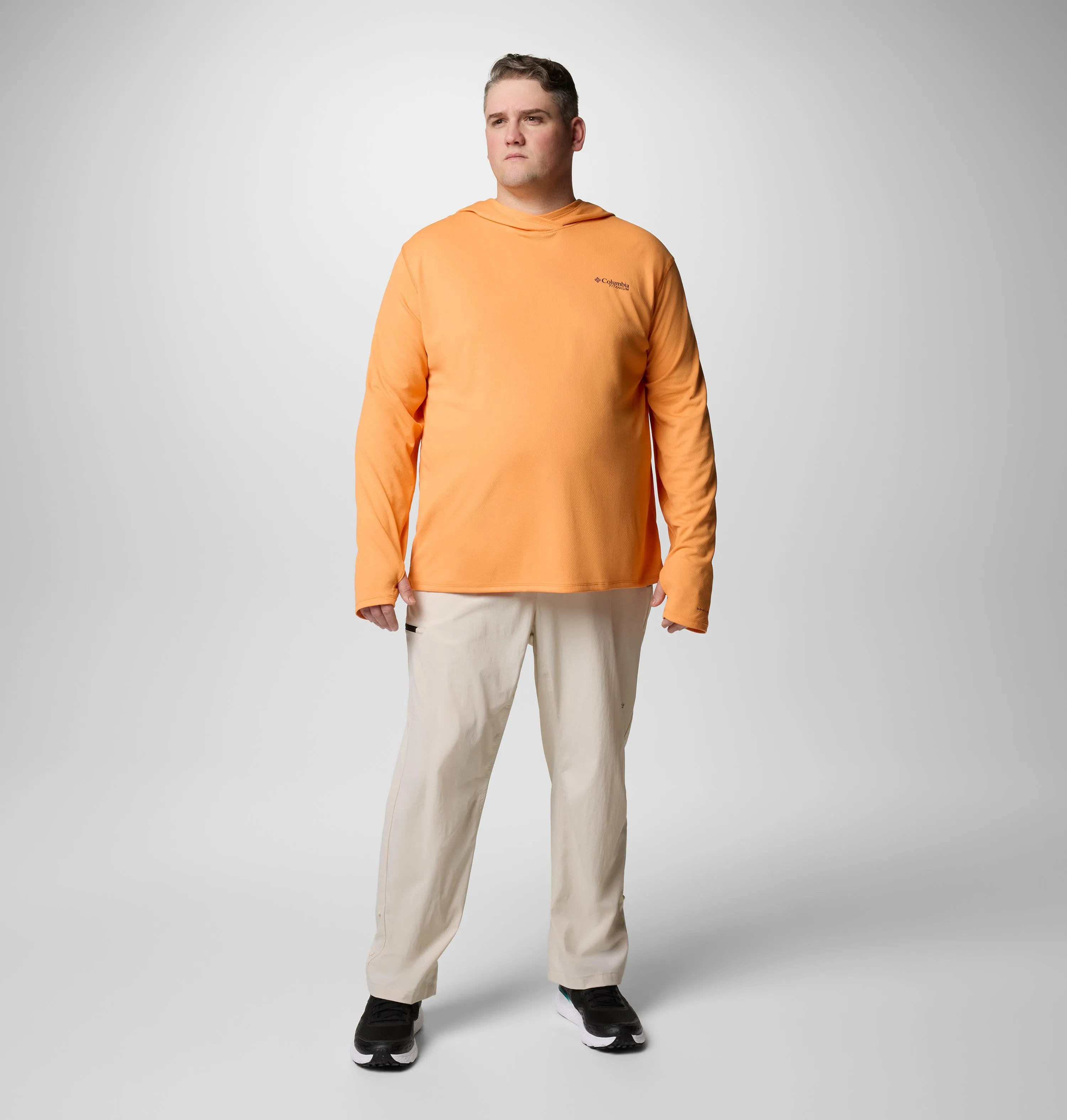 Columbia Men Orange Omni-Shade Summit Valley Hoodie