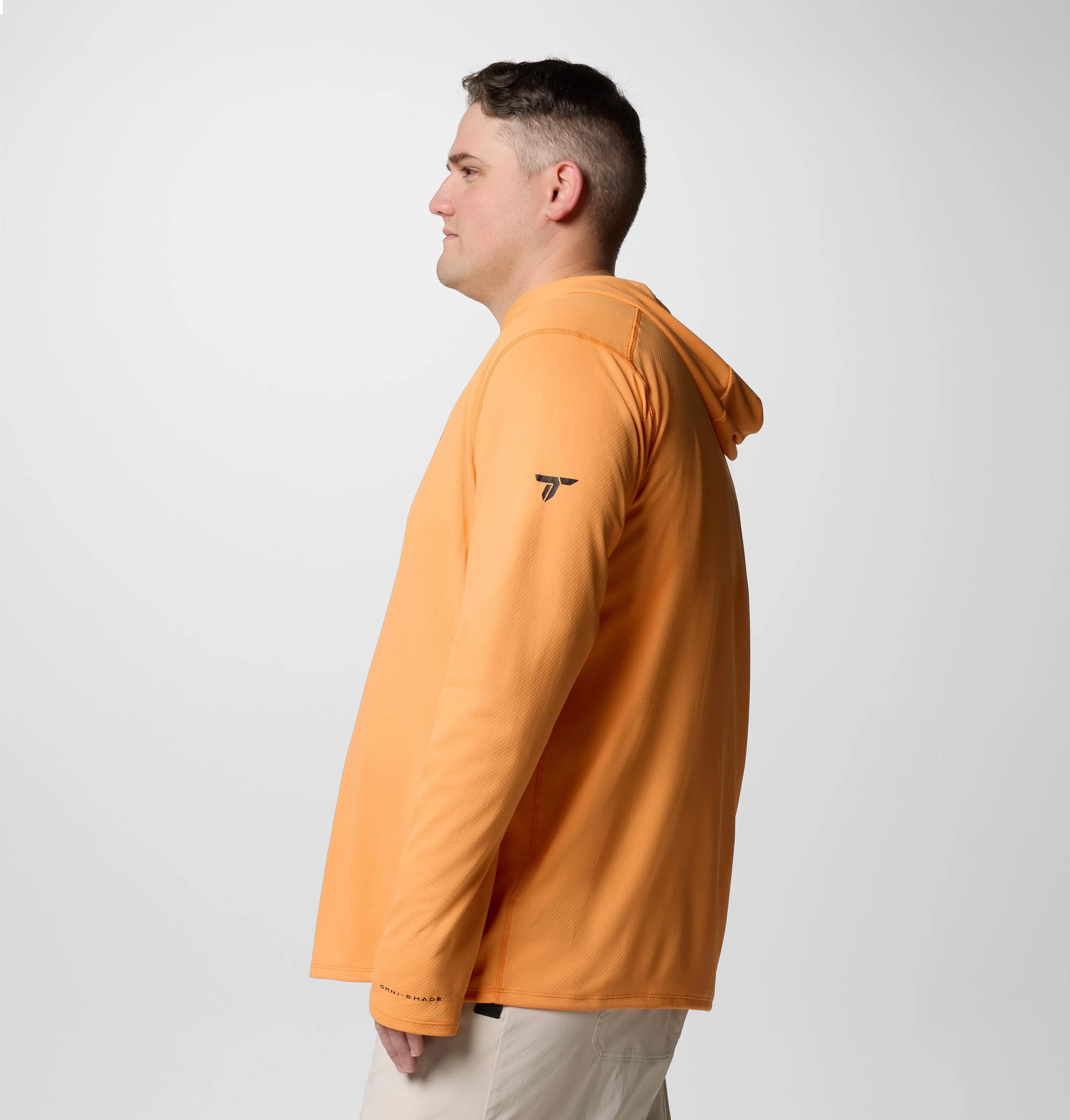 Columbia Men Orange Omni-Shade Summit Valley Hoodie