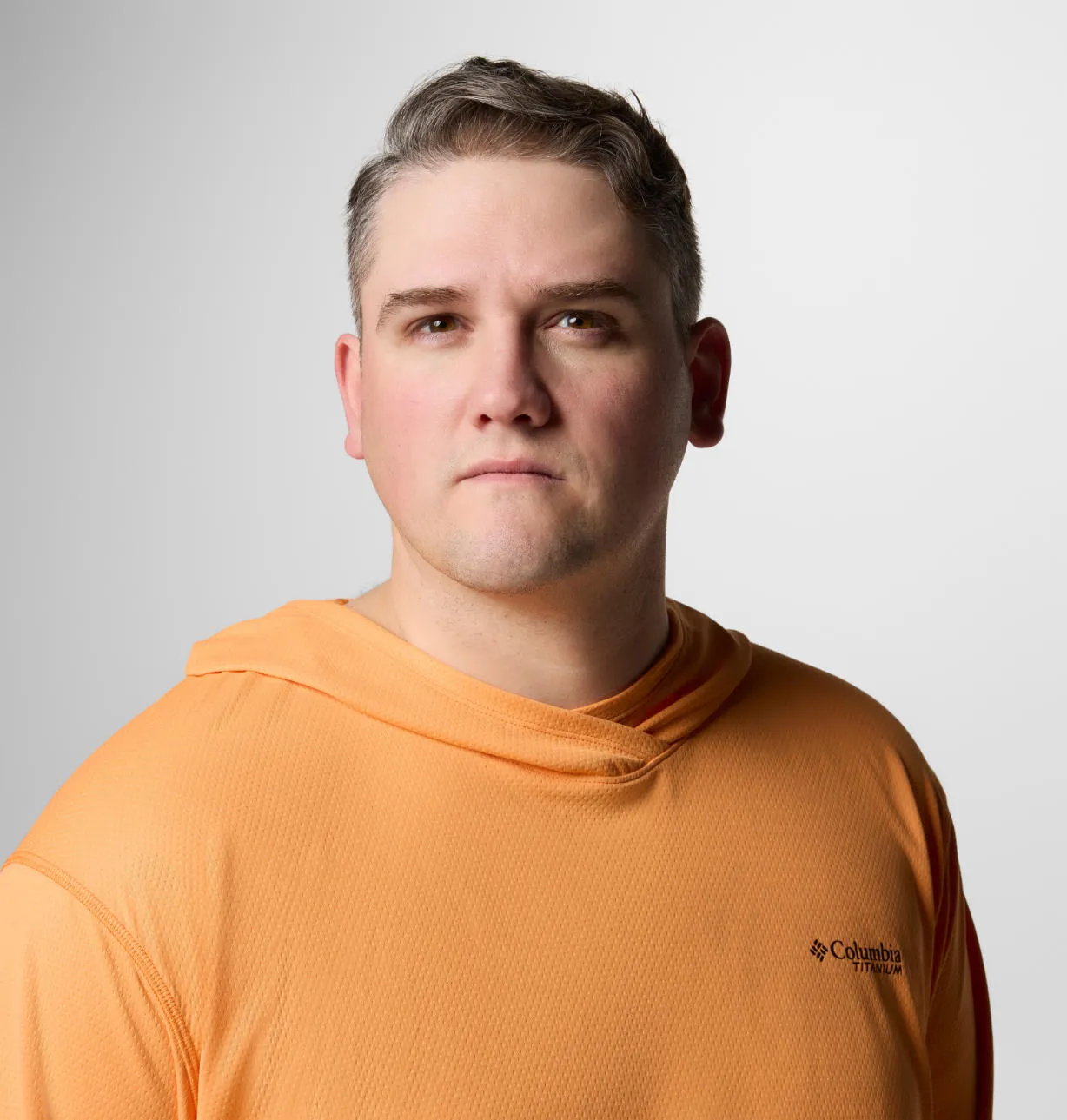 Columbia Men Orange Omni-Shade Summit Valley Hoodie