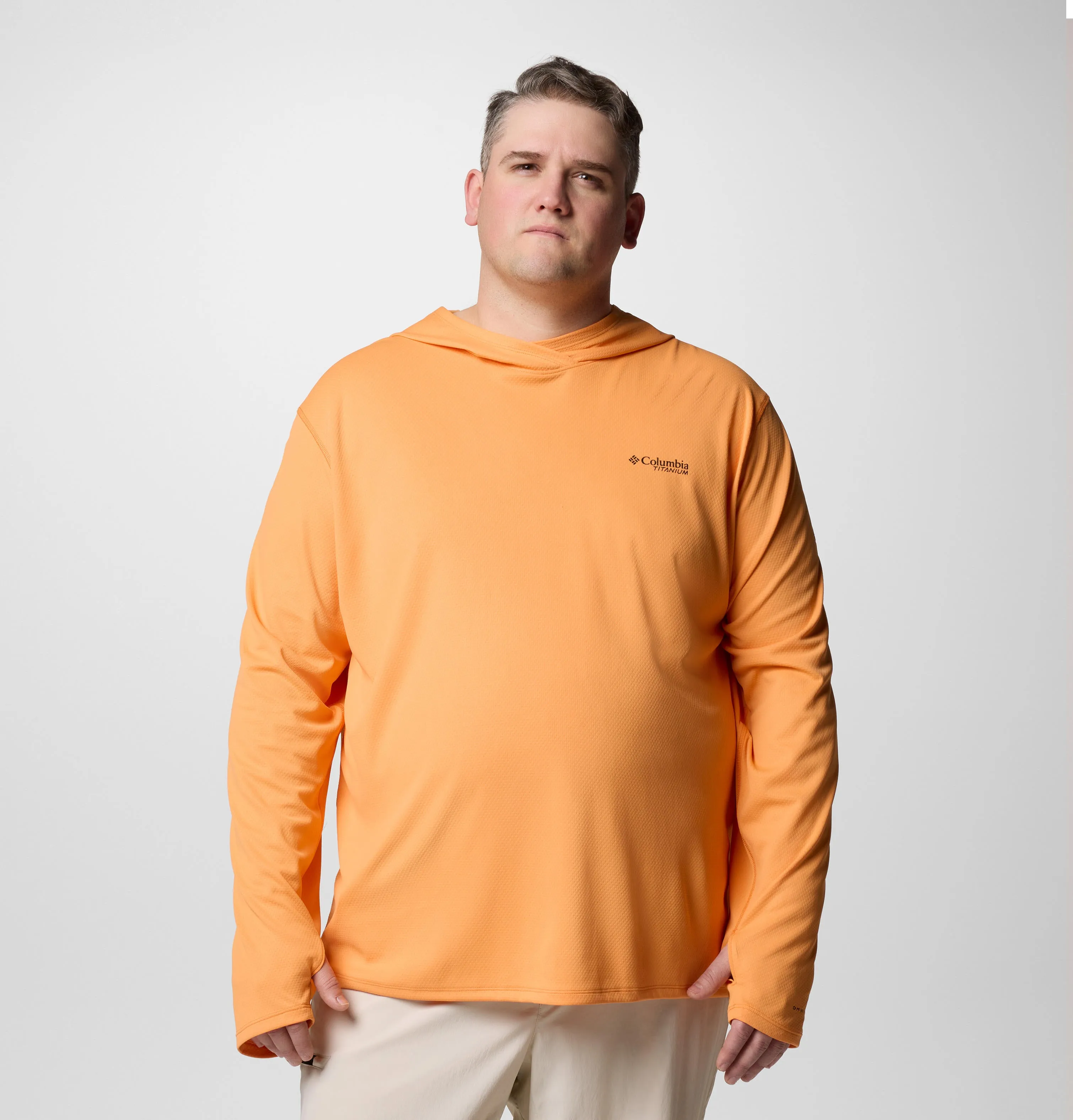 Columbia Men Orange Omni-Shade Summit Valley Hoodie