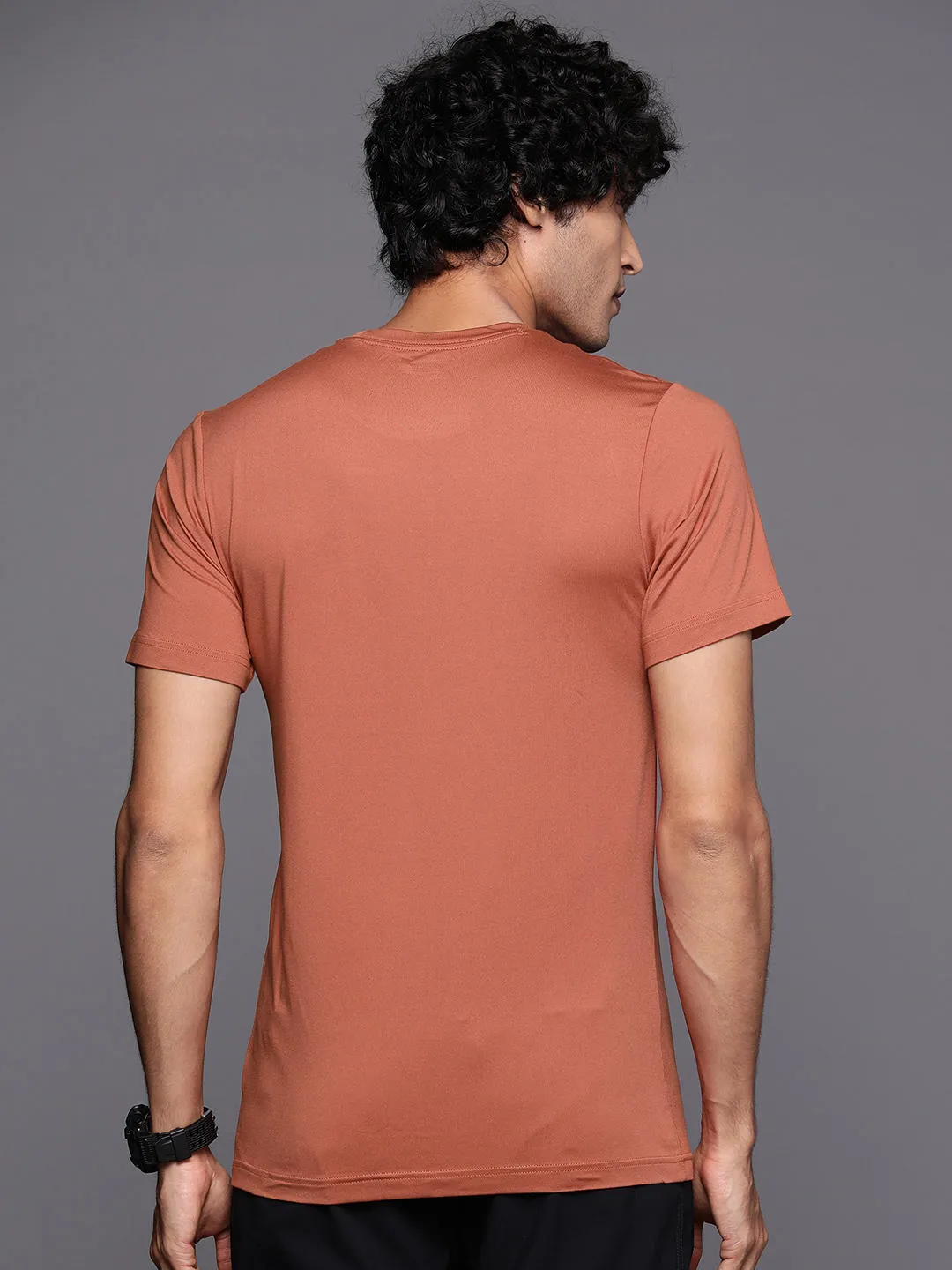 Columbia Men Orange Omni-Wick Tech Trail Graphic Tshirt