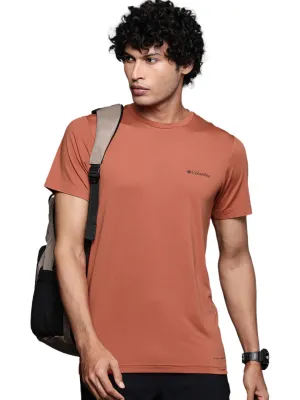 Columbia Men Orange Omni-Wick Tech Trail Graphic Tshirt