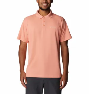 Columbia Men Peach Omni-Wick Utilizer Polo Tshirt