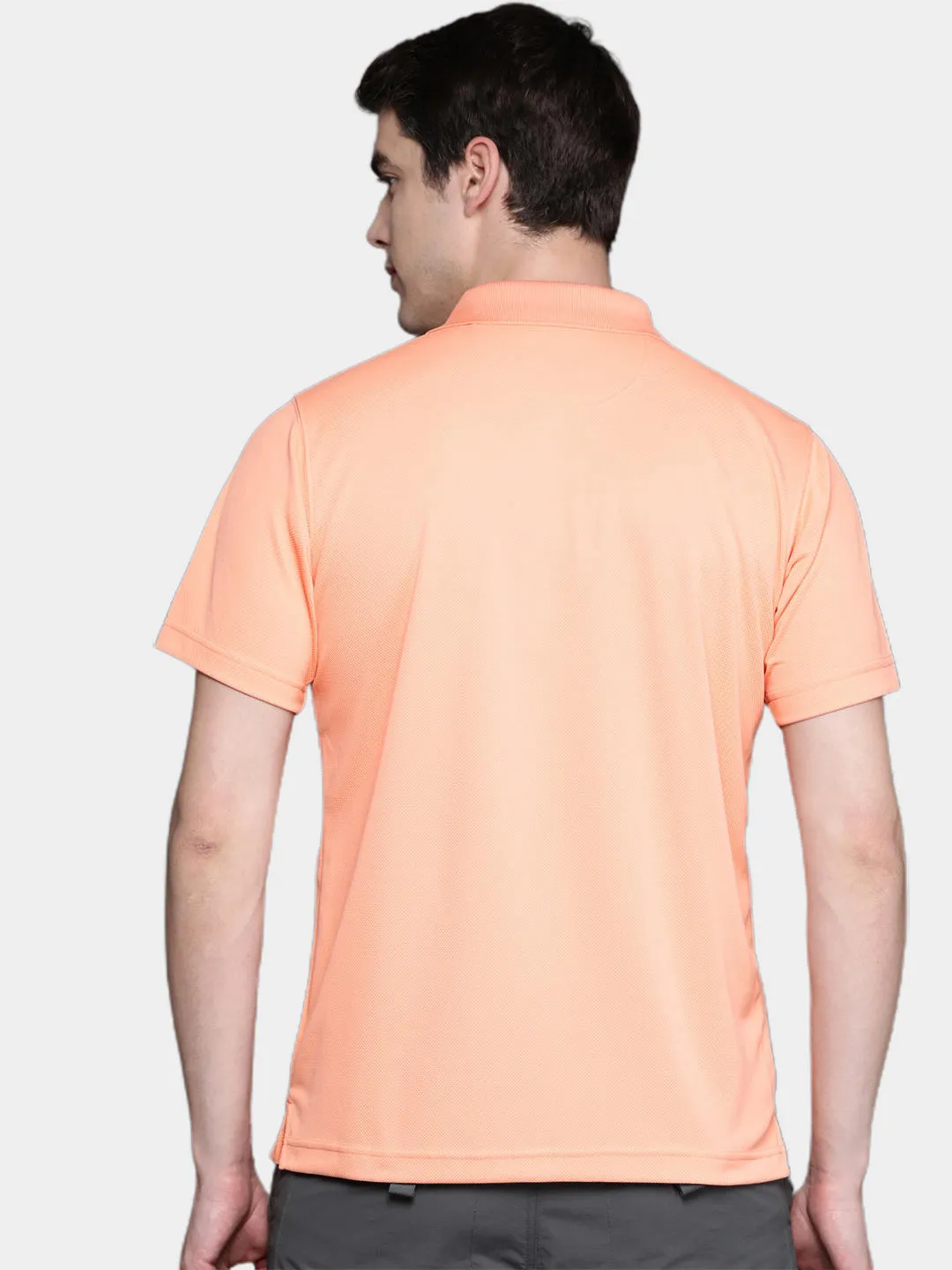 Columbia Men Peach Omni-Wick Utilizer Polo Tshirt