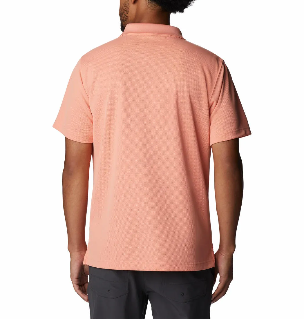 Columbia Men Peach Omni-Wick Utilizer Polo Tshirt
