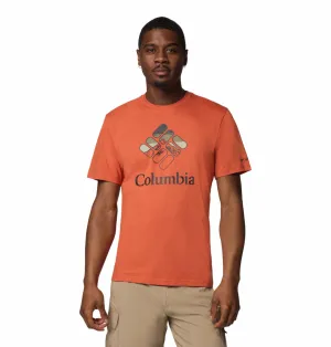 Columbia Men Red M Rapid Ridge Graphic Tshirt