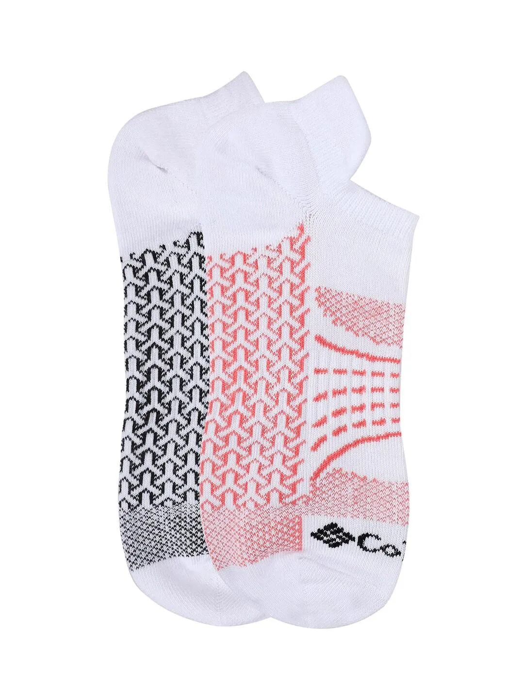 Columbia Men White SOCKS MN 2P NOSHO-ACTV-MAPPED (1 Pair) (Non Returnable)