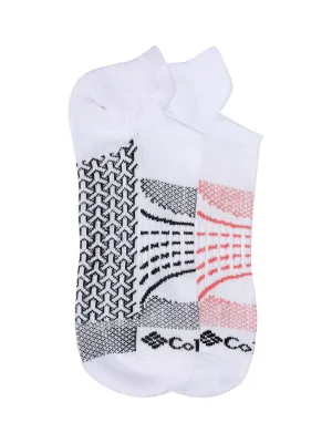 Columbia Men White SOCKS MN 2P NOSHO-ACTV-MAPPED (1 Pair) (Non Returnable)