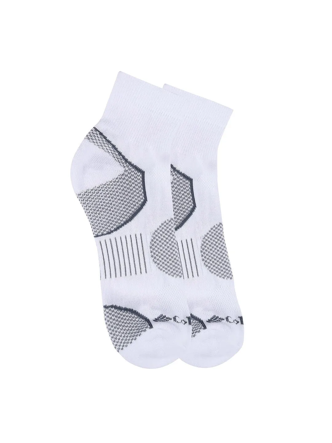 Columbia Men White SOCKS MN 2P QUARTER-BALNCE PT (2 Pairs) (Non Returnable)