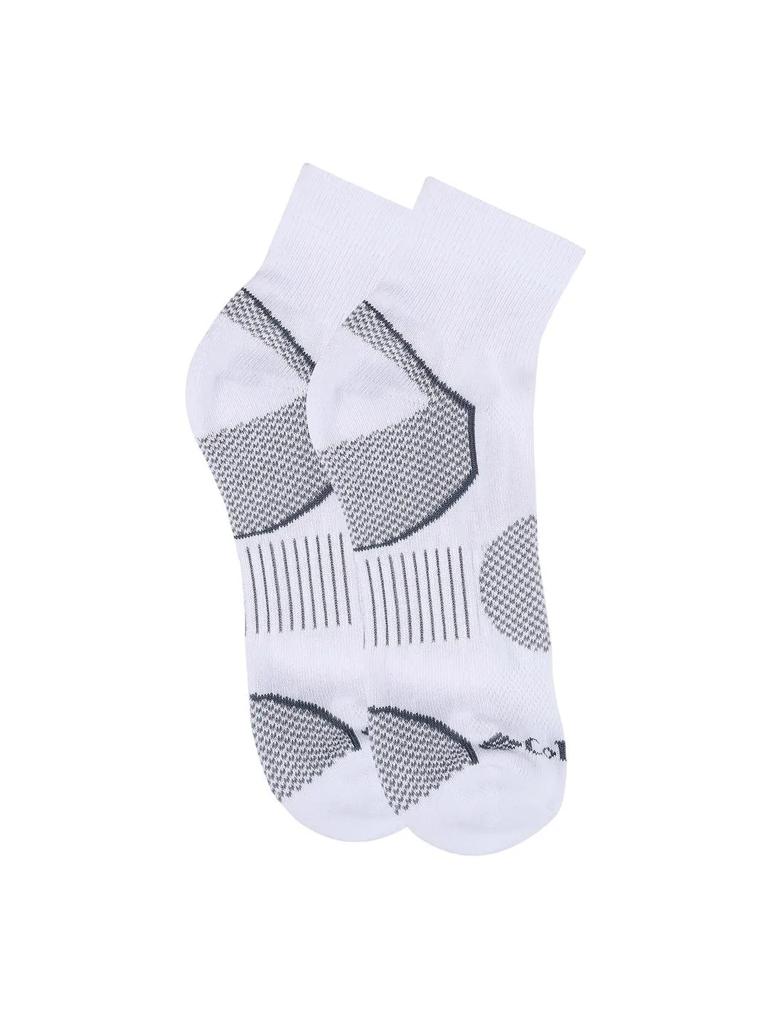 Columbia Men White SOCKS MN 2P QUARTER-BALNCE PT (2 Pairs) (Non Returnable)