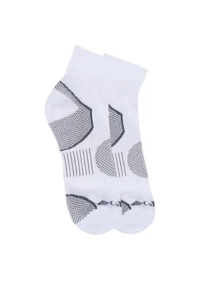 Columbia Men White SOCKS MN 2P QUARTER-BALNCE PT (2 Pairs) (Non Returnable)