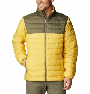 Columbia Men Yellow Omni-Heat Reflective Powder Lite Jacket