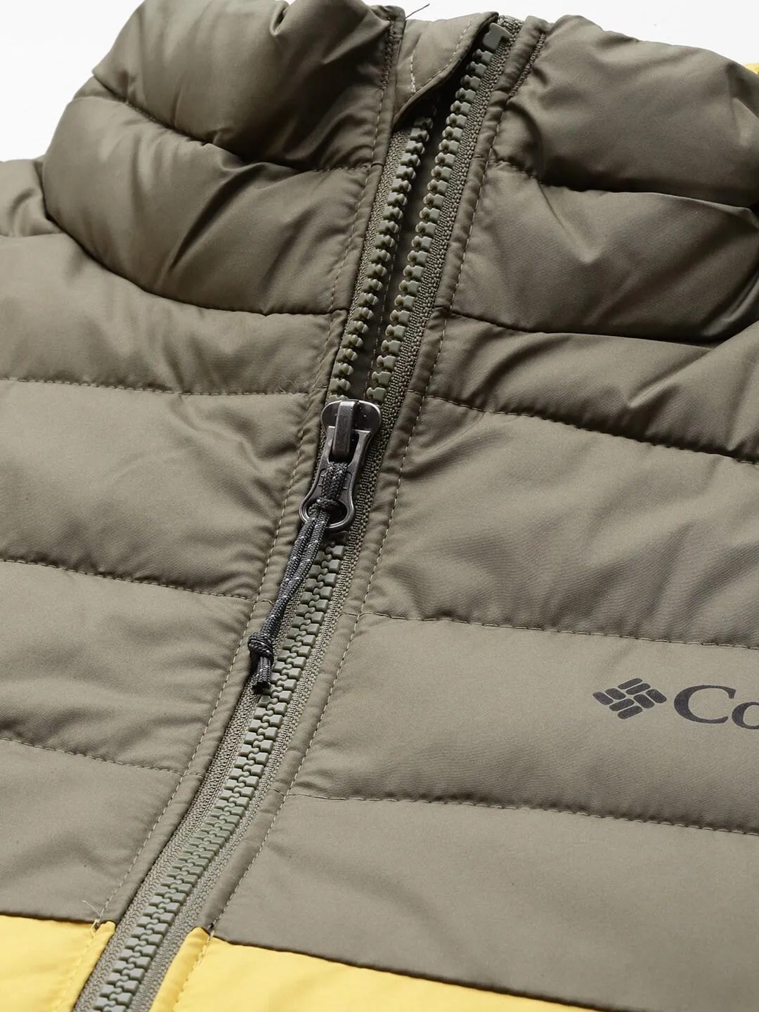 Columbia Men Yellow Omni-Heat Reflective Powder Lite Jacket