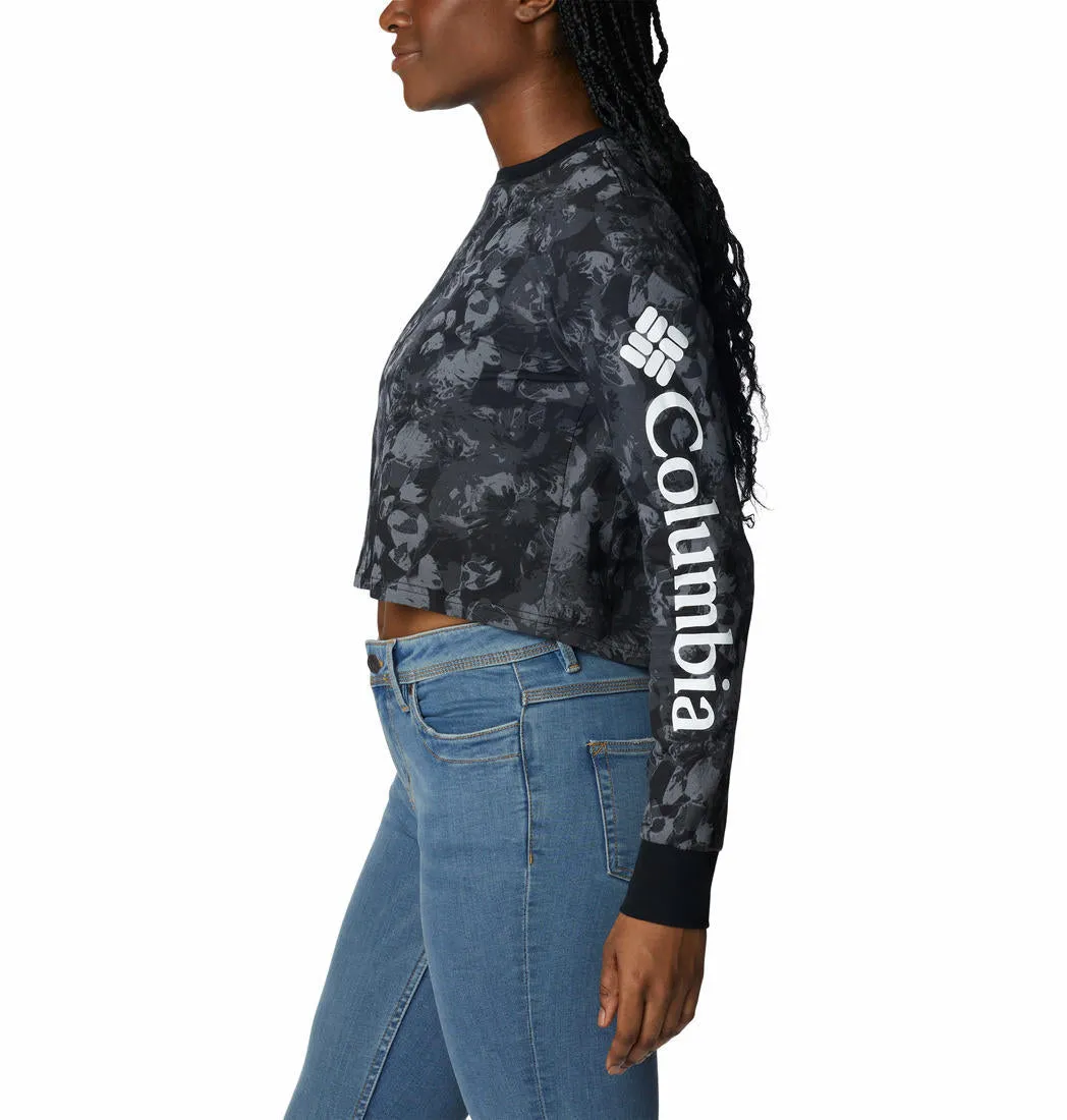 Columbia Women Black North CascadesPrinted Tshirt
