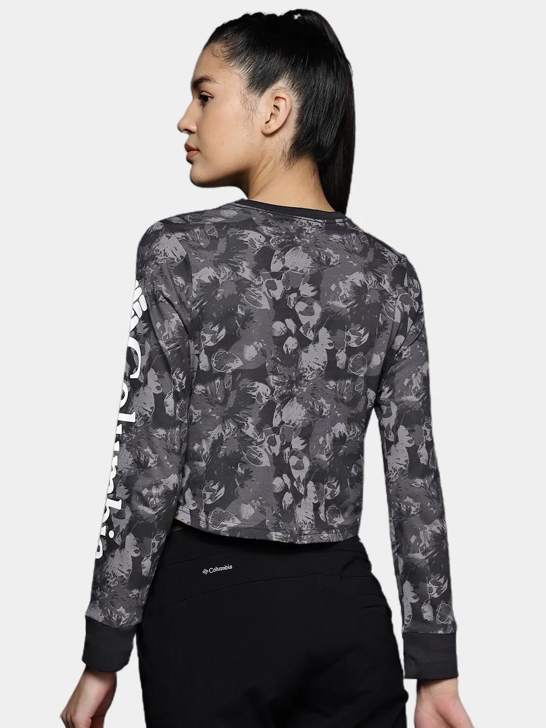 Columbia Women Black North CascadesPrinted Tshirt