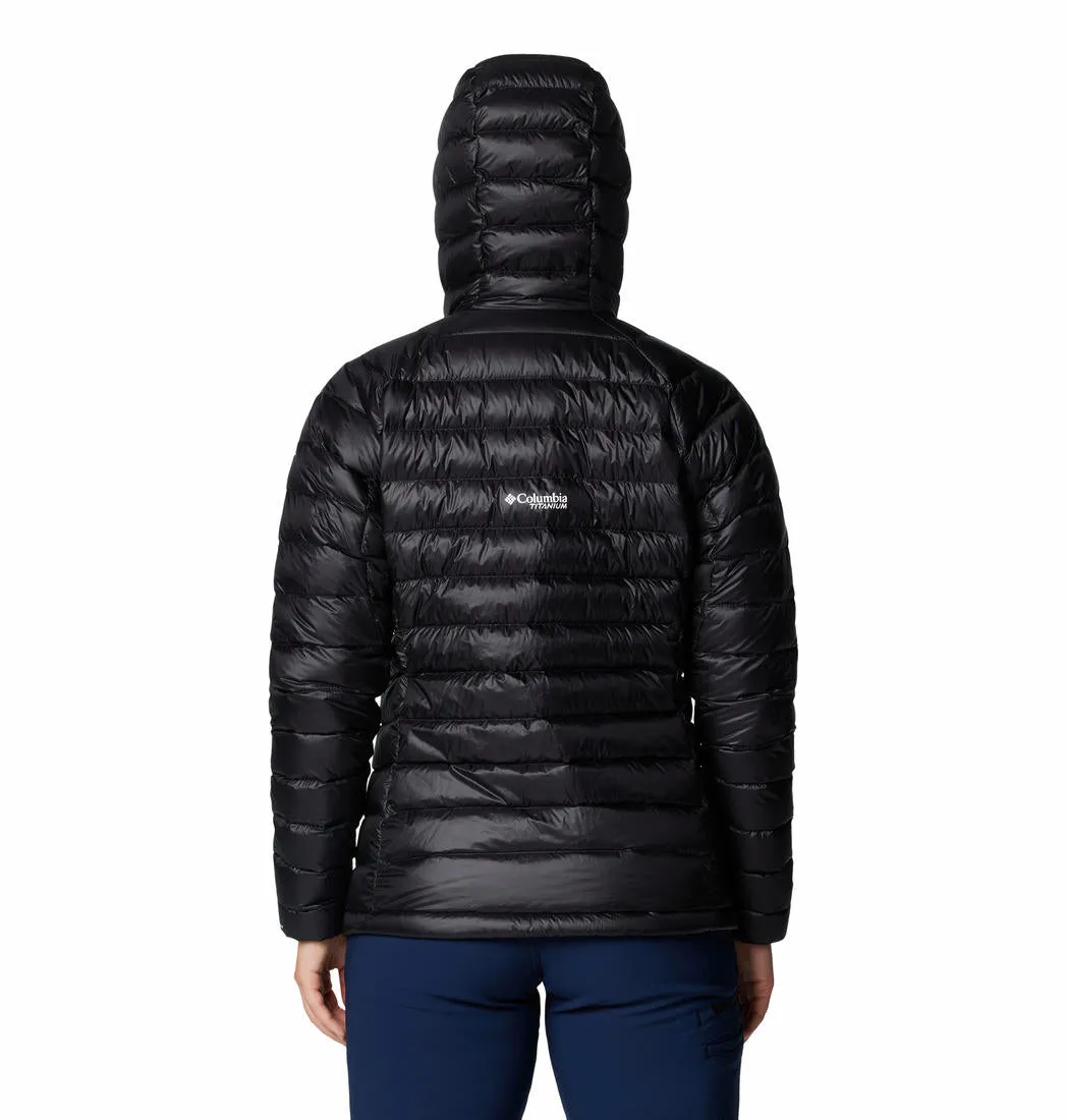 Columbia Women Black Omni-Heat Arctic Hooded Down Jacket