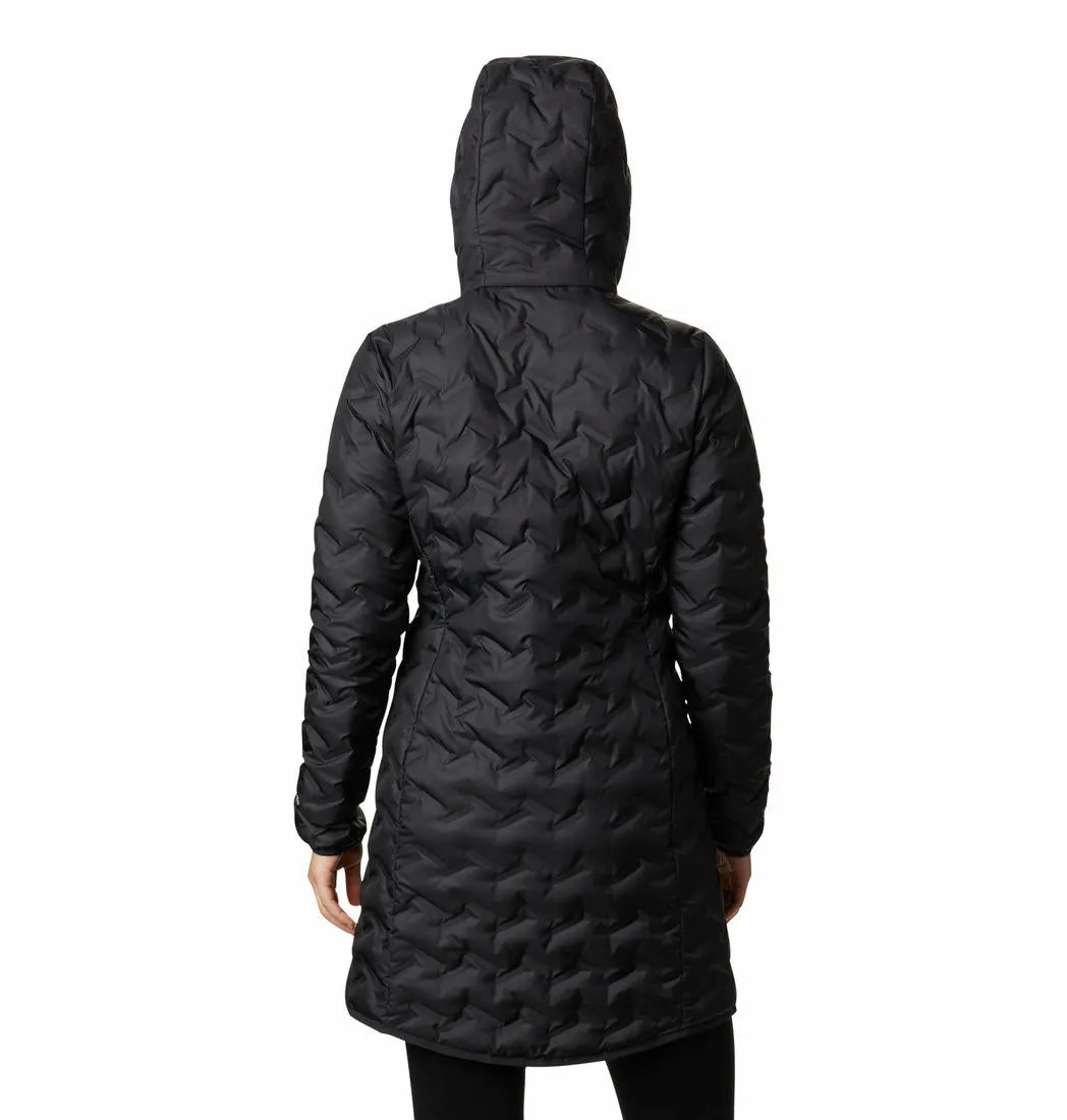 Columbia Women Black Omni-Heat Reflective Delta Ridge Long Down Jacket