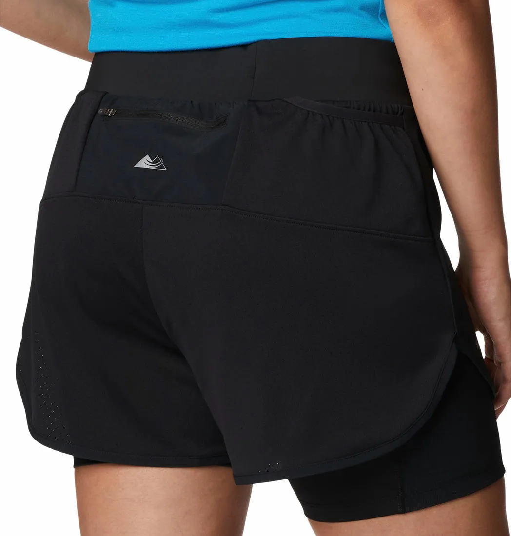 Columbia Women Black W Endless Trail 2n1 Shorts