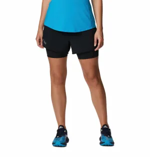 Columbia Women Black W Endless Trail 2n1 Shorts