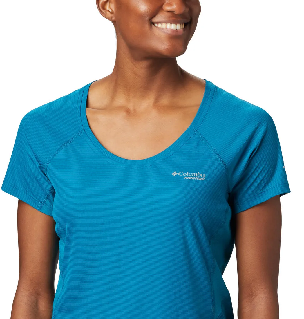 Columbia Women Blue Omni-Freeze Titan Ultra II Tshirt