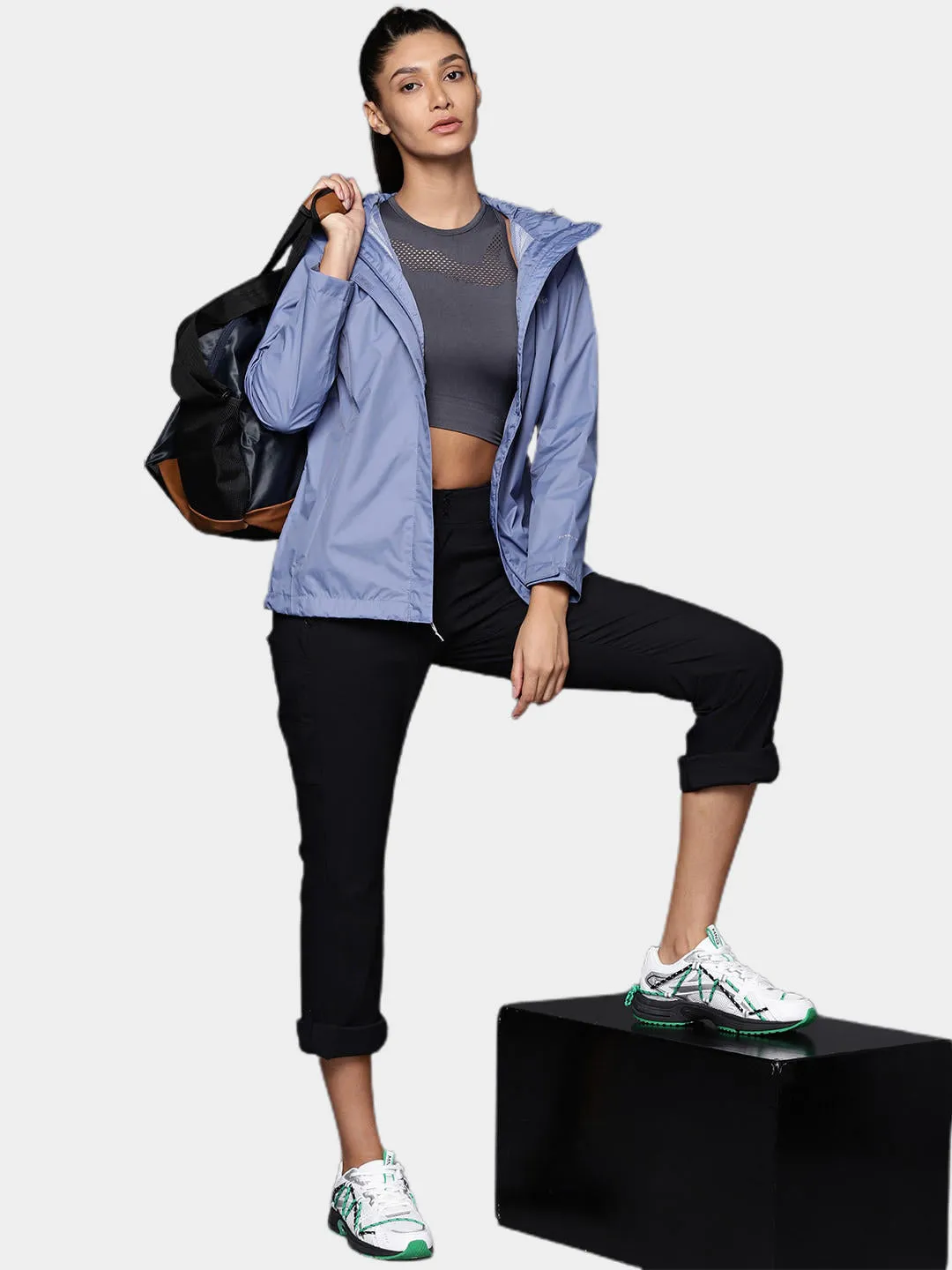 Columbia Women Blue Omni-Tech Arcadia II Waterproof Rain Jacket