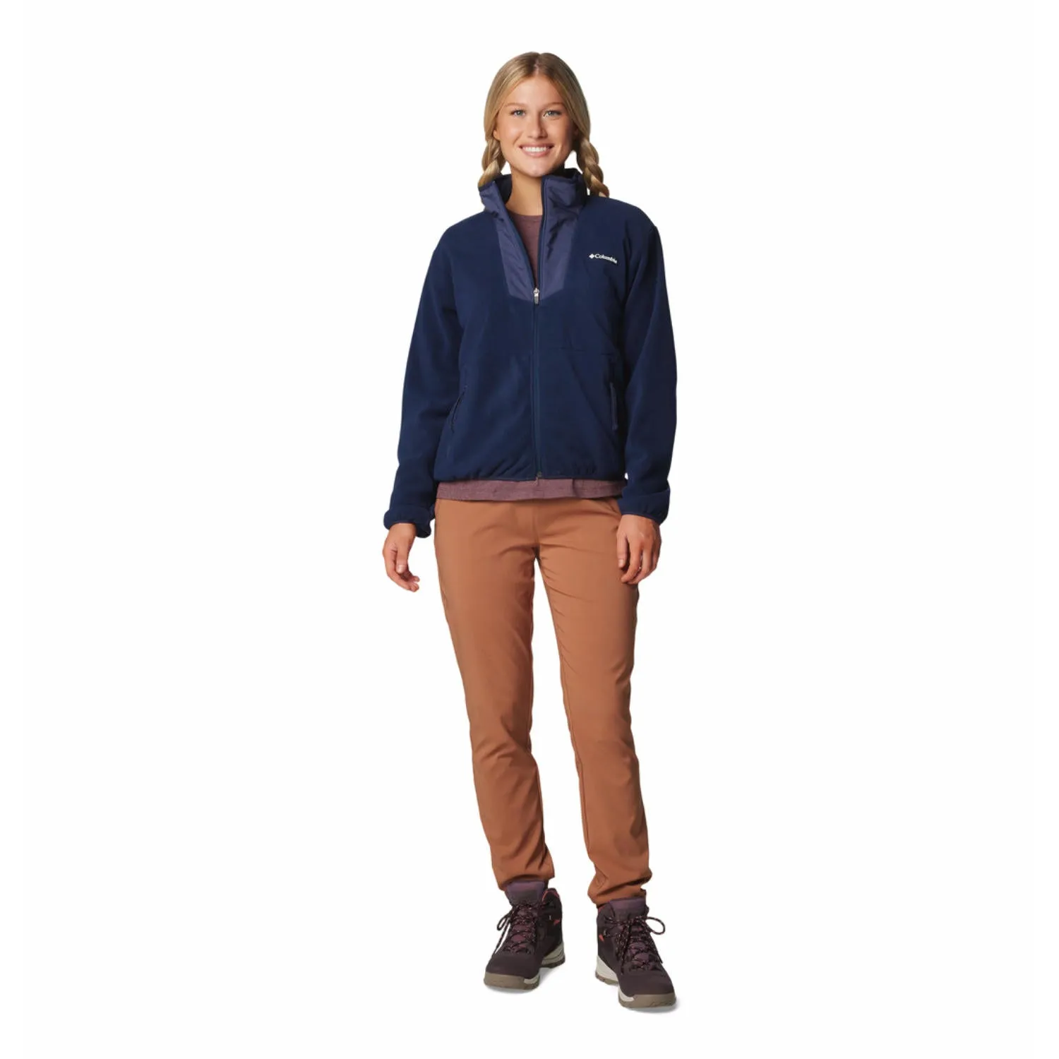 Columbia Women Blue Sequoia Grove Fleece Jacket