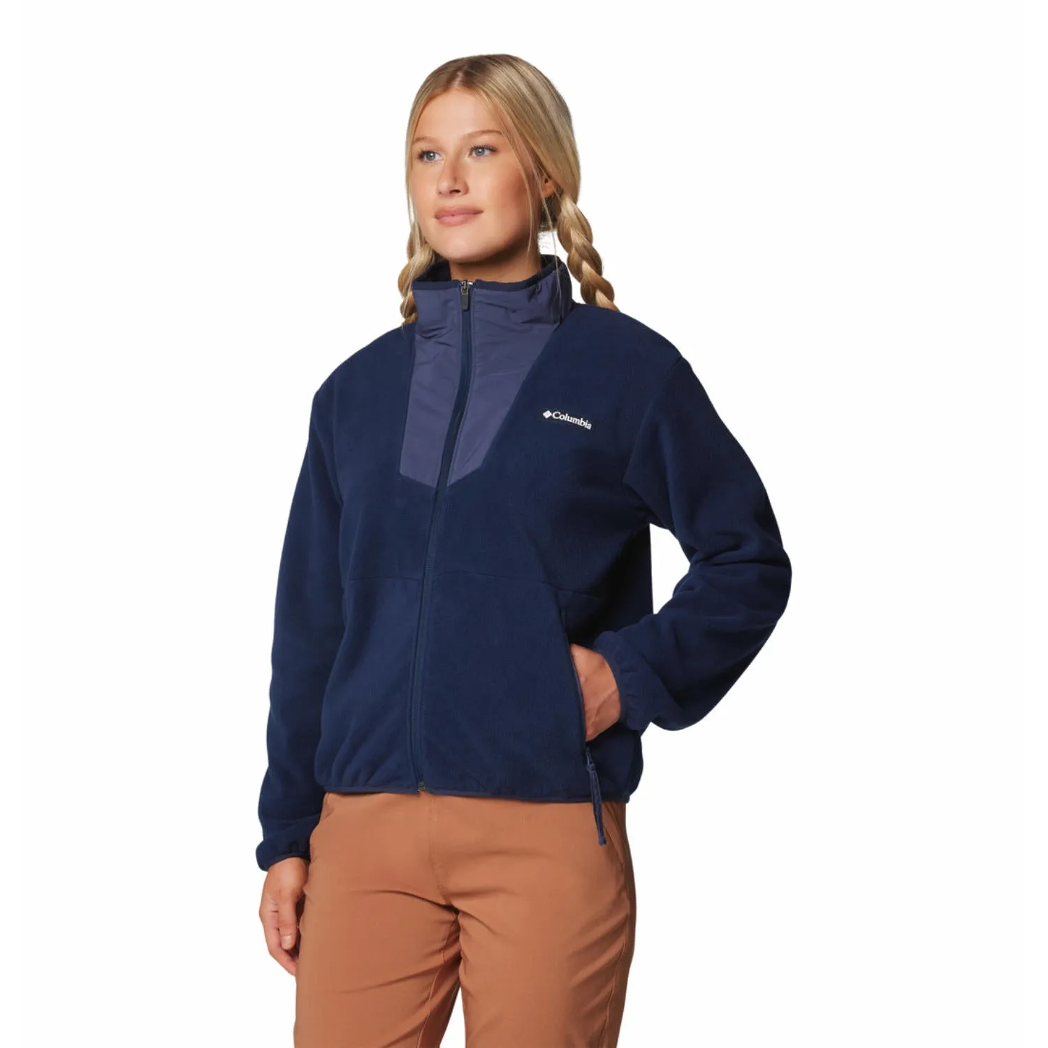 Columbia Women Blue Sequoia Grove Fleece Jacket