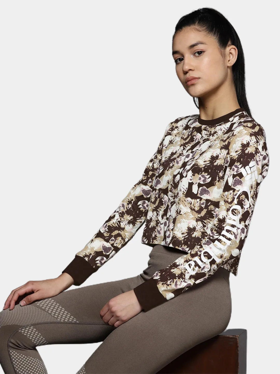 Columbia Women Brown North CascadesPrinted Tshirt