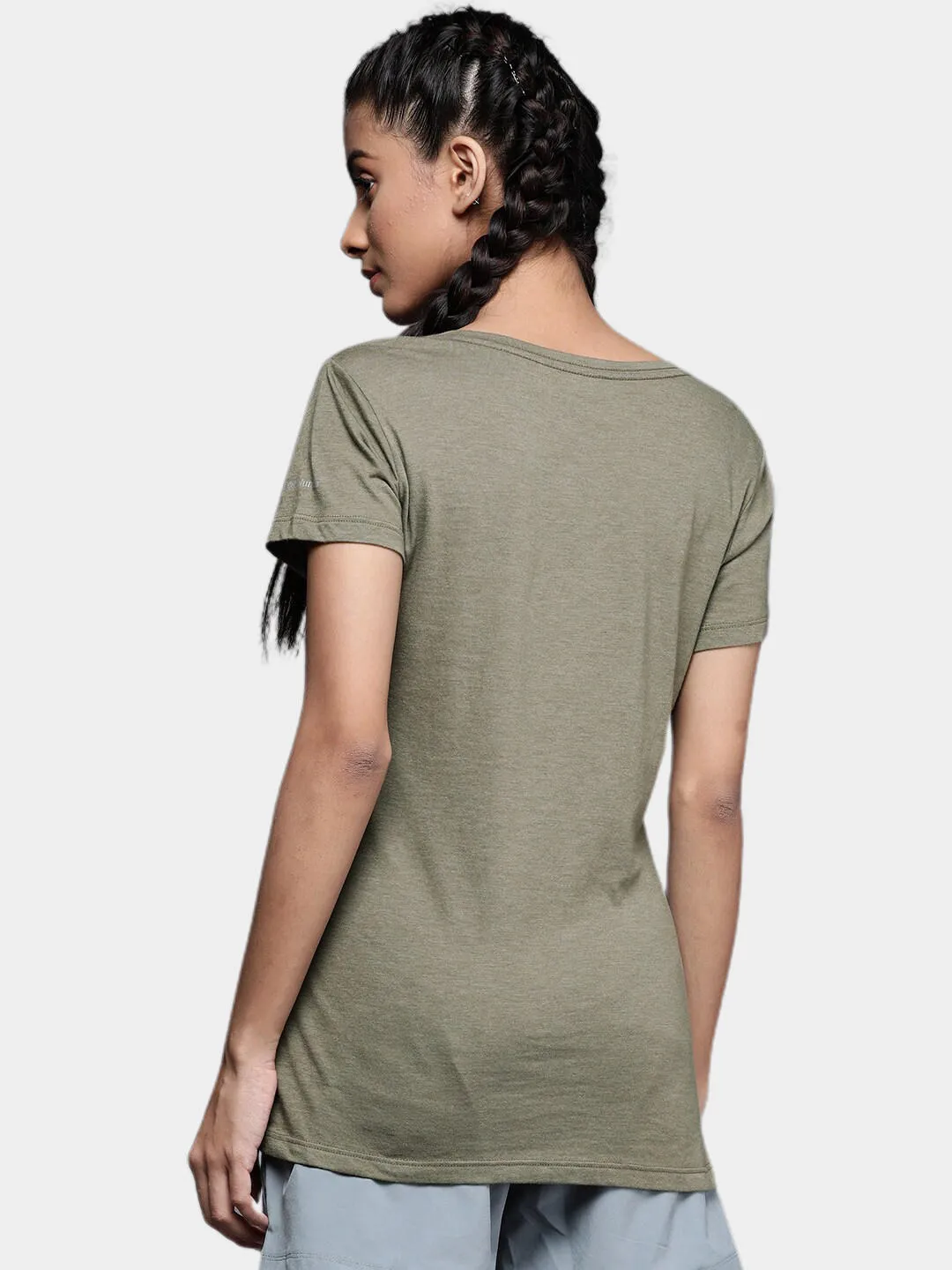 Columbia Women Green Daisy DaysGraphic Tshirt