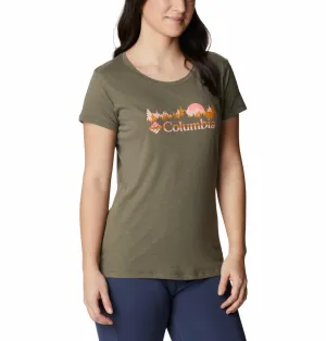 Columbia Women Green Daisy DaysGraphic Tshirt