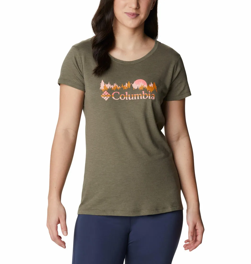 Columbia Women Green Daisy DaysGraphic Tshirt