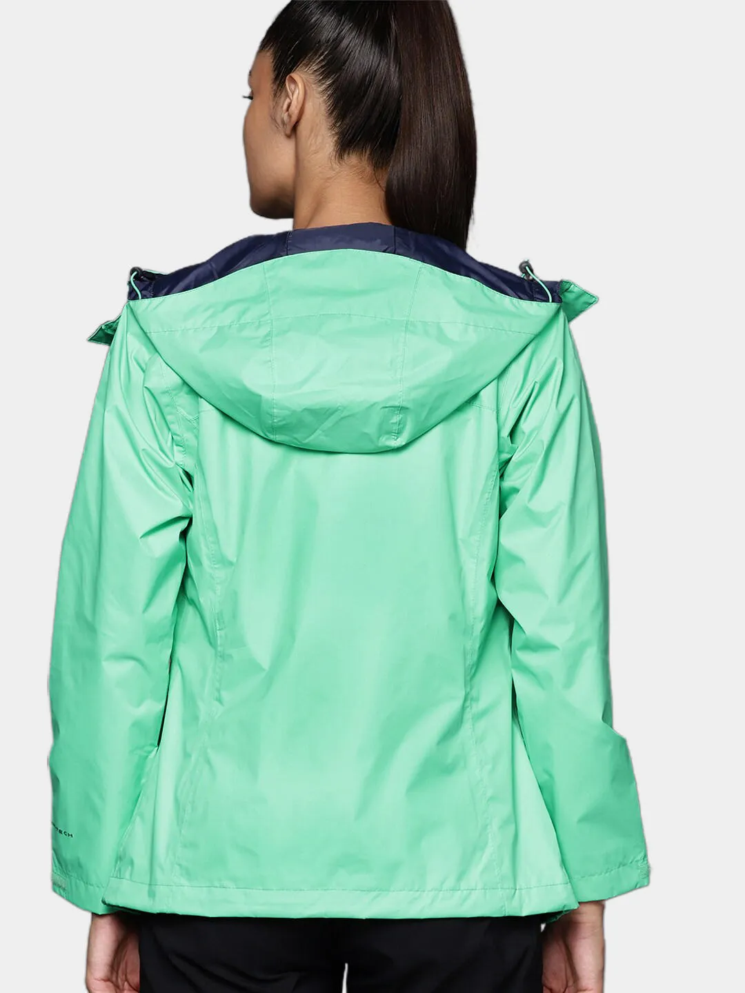 Columbia Women Green Omni-Tech Arcadia II Waterproof Rain Jacket
