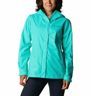 Columbia Women Green Omni-Tech Arcadia II Waterproof Rain Jacket