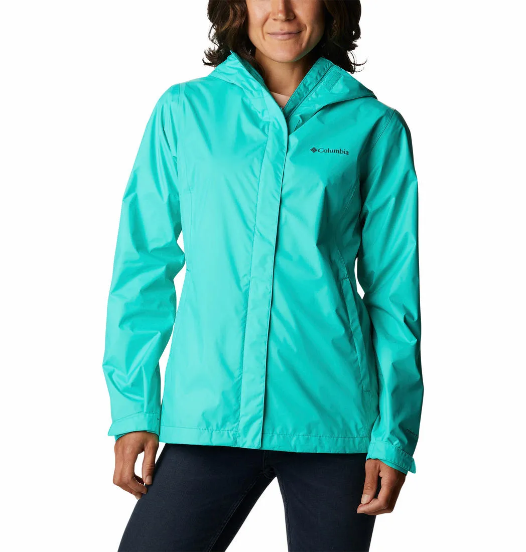 Columbia Women Green Omni-Tech Arcadia II Waterproof Rain Jacket