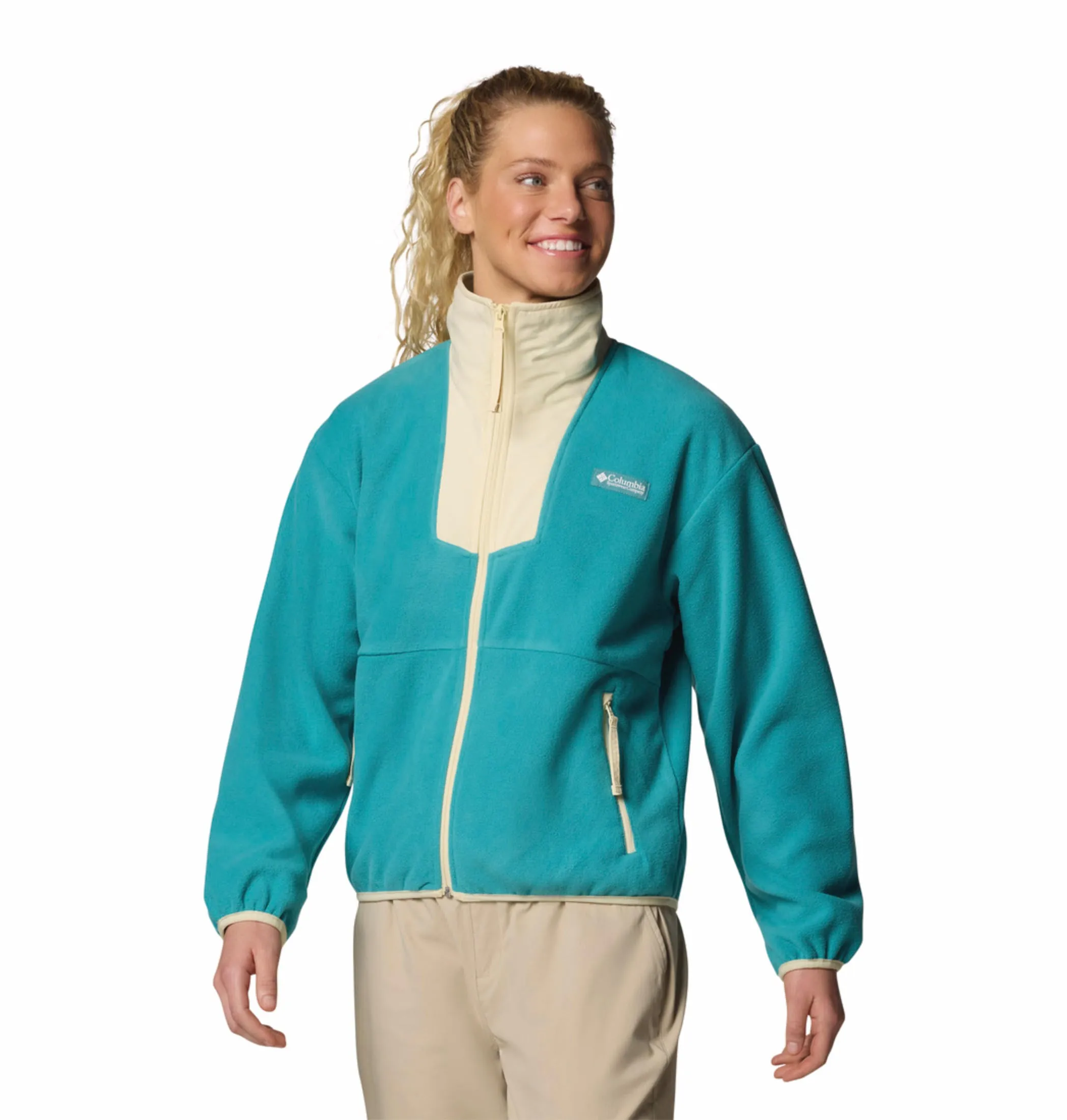 Columbia Women Green Sequoia Grove Fleece Jacket
