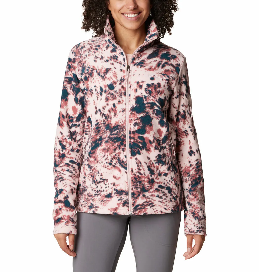 Columbia Women Multicolor Fast Trek Printed Fleece Jacket