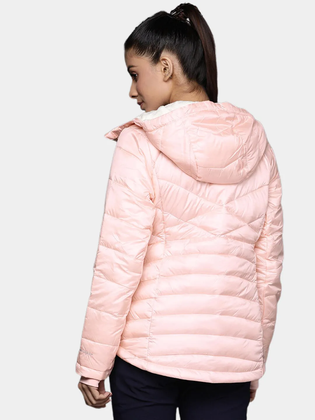 Columbia Women Orange Omni-Heat Infinity Joy Peak Hooded Jacket
