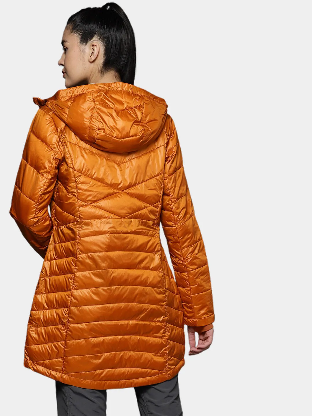 Columbia Women Orange Omni-Heat Infinity Joy Peak Mid Jacket