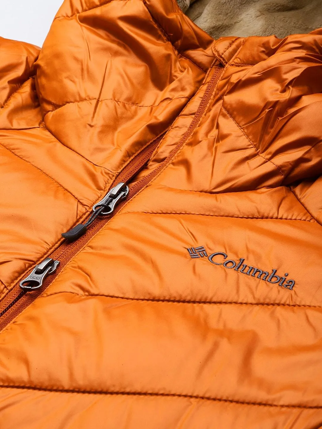 Columbia Women Orange Omni-Heat Infinity Joy Peak Mid Jacket