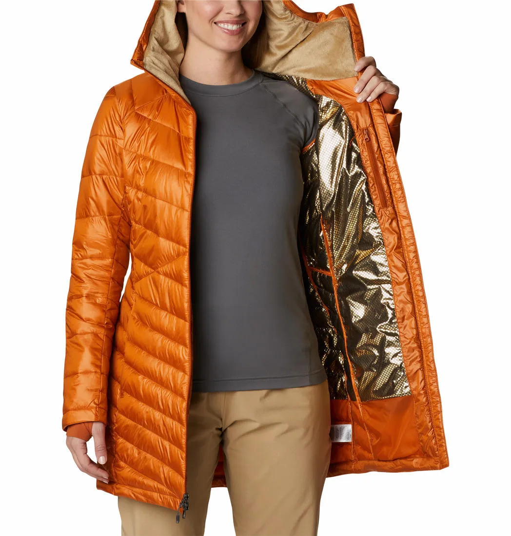 Columbia Women Orange Omni-Heat Infinity Joy Peak Mid Jacket