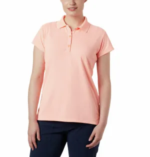 Columbia Women Peach Omni-Wick Innisfree Polo Tshirt