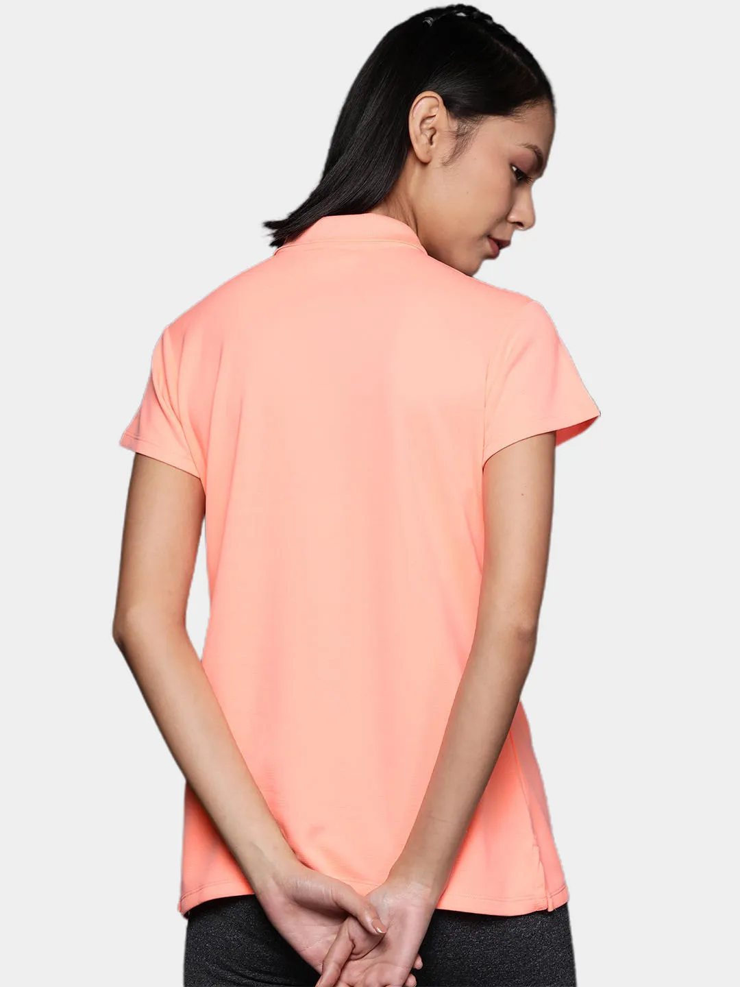 Columbia Women Peach Omni-Wick Innisfree Polo Tshirt