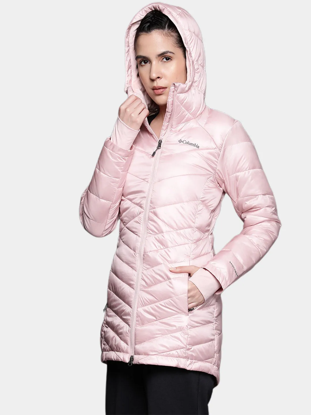 Columbia Women Pink Omni-Heat Infinity Joy Peak Mid Jacket