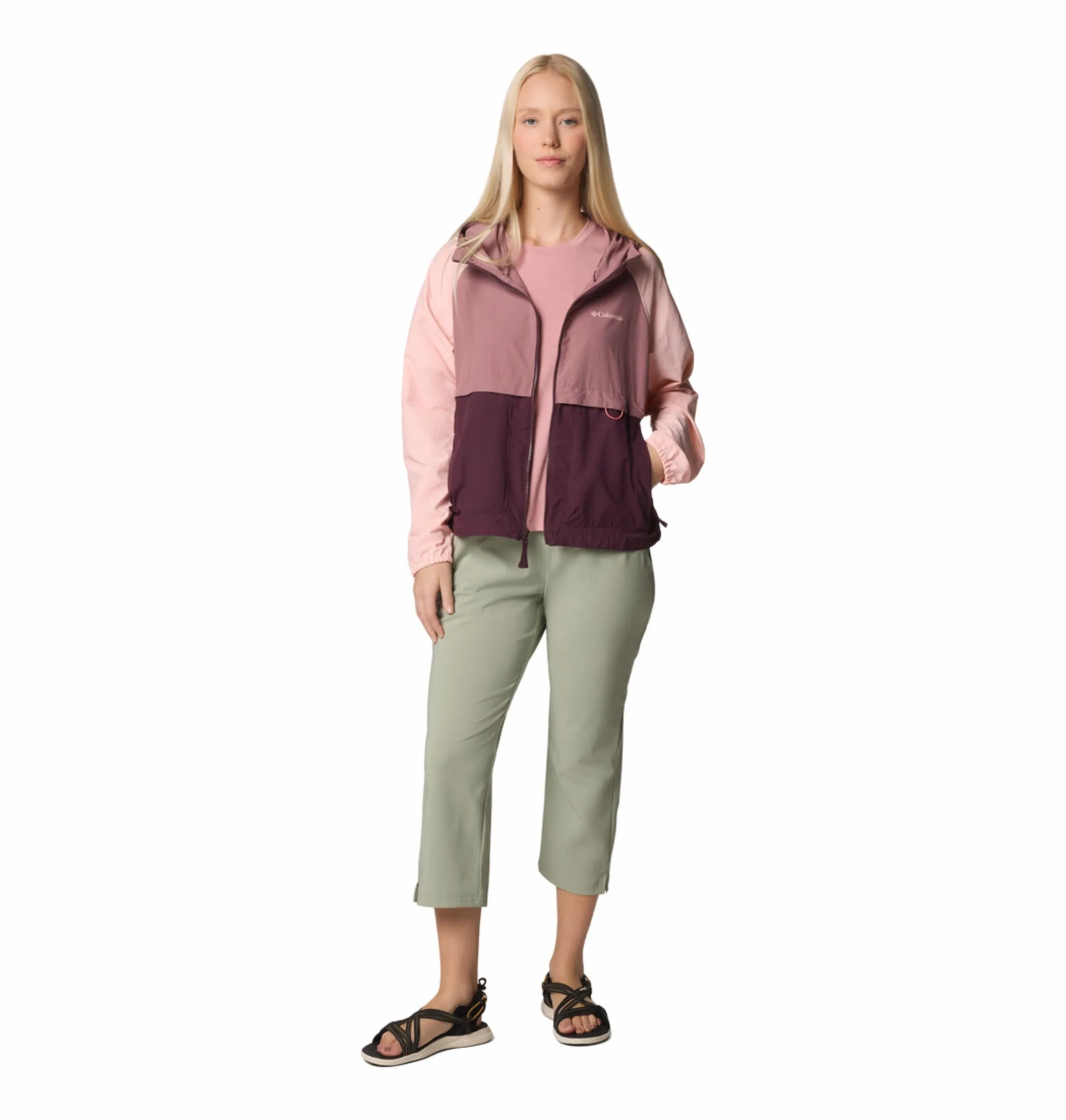 Columbia Women Purple Omni-Shade Spire Valley Windbreaker Jacket