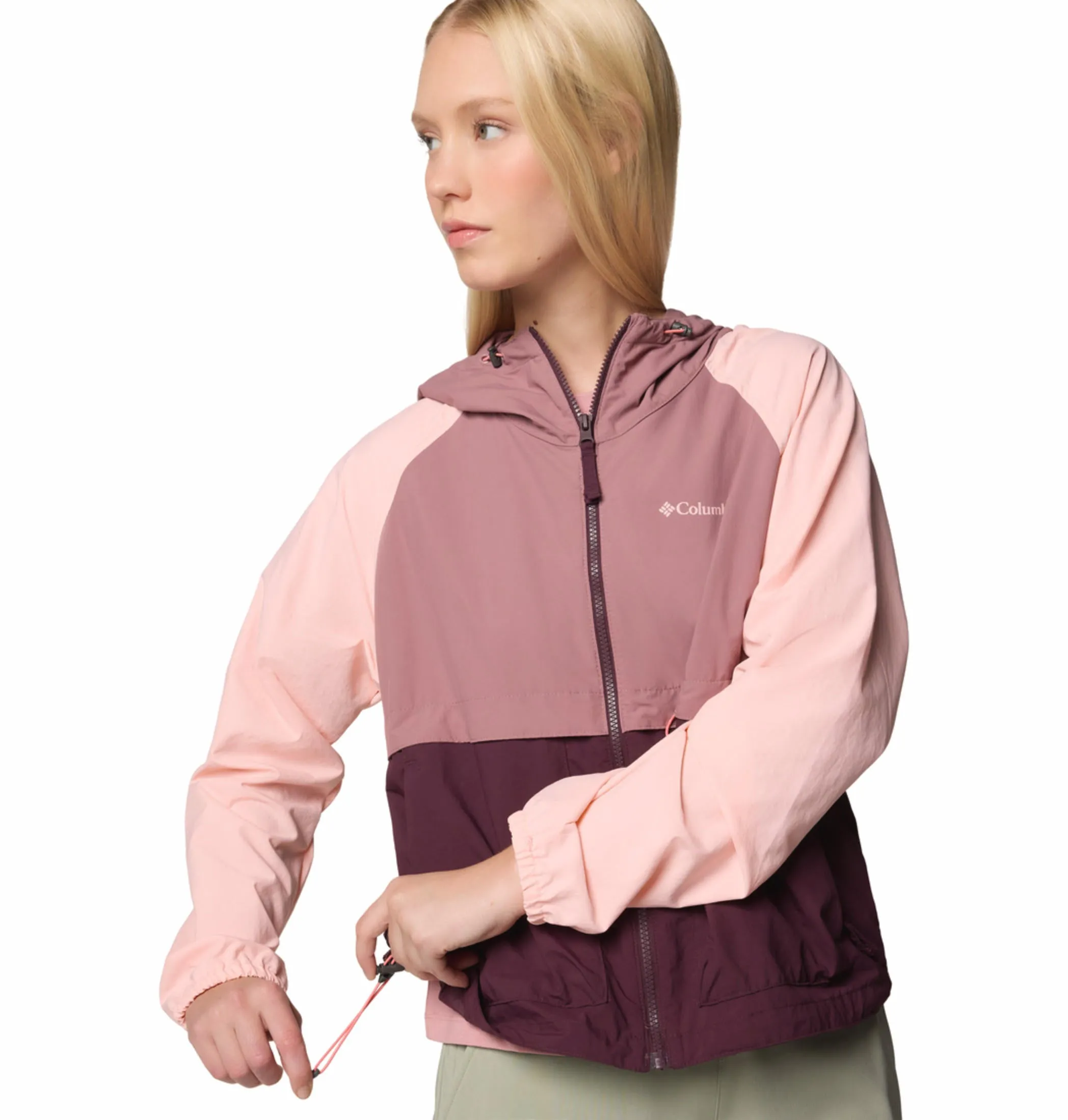 Columbia Women Purple Omni-Shade Spire Valley Windbreaker Jacket