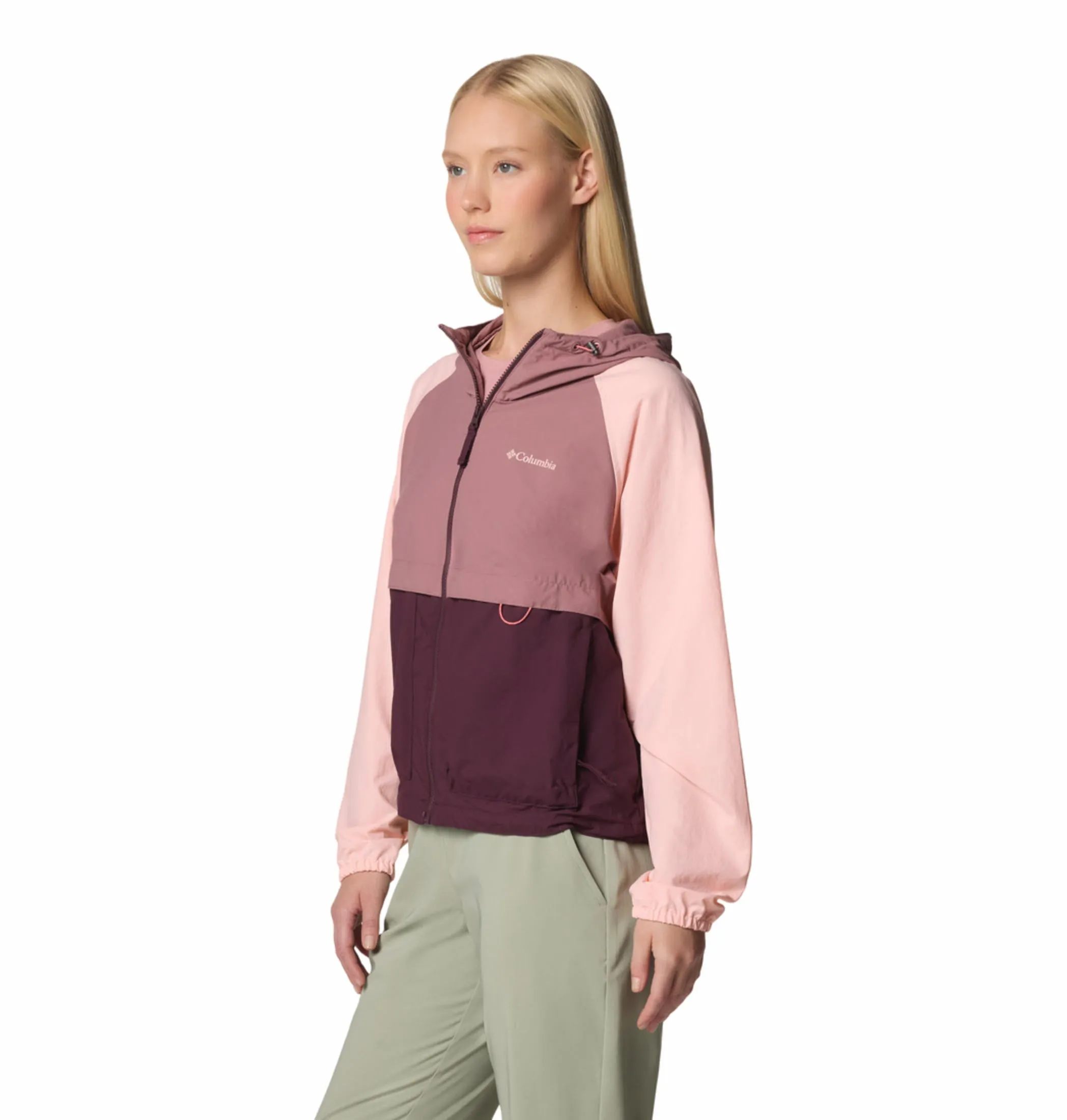 Columbia Women Purple Omni-Shade Spire Valley Windbreaker Jacket