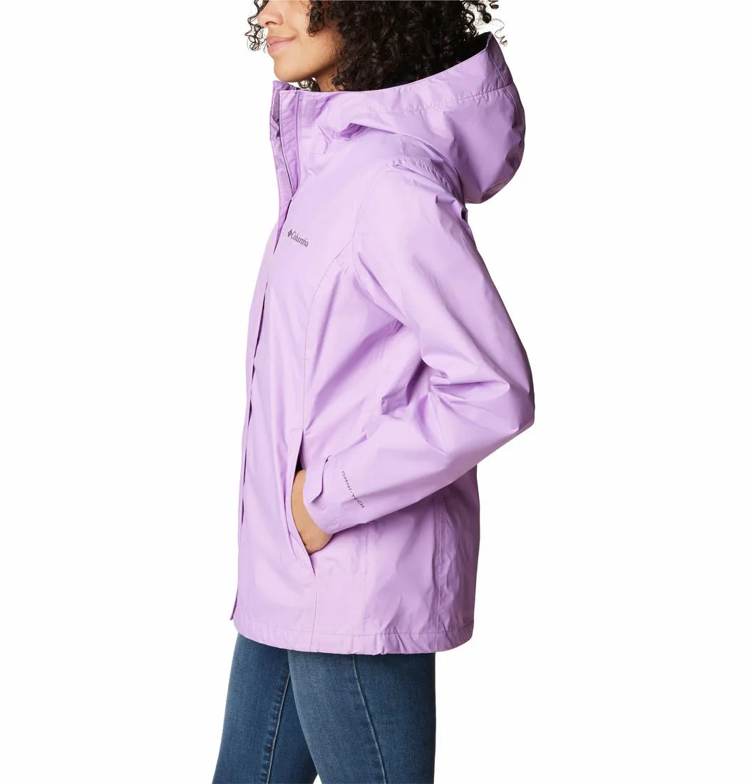 Columbia Women Purple Omni-Tech Arcadia II Waterproof Rain Jacket