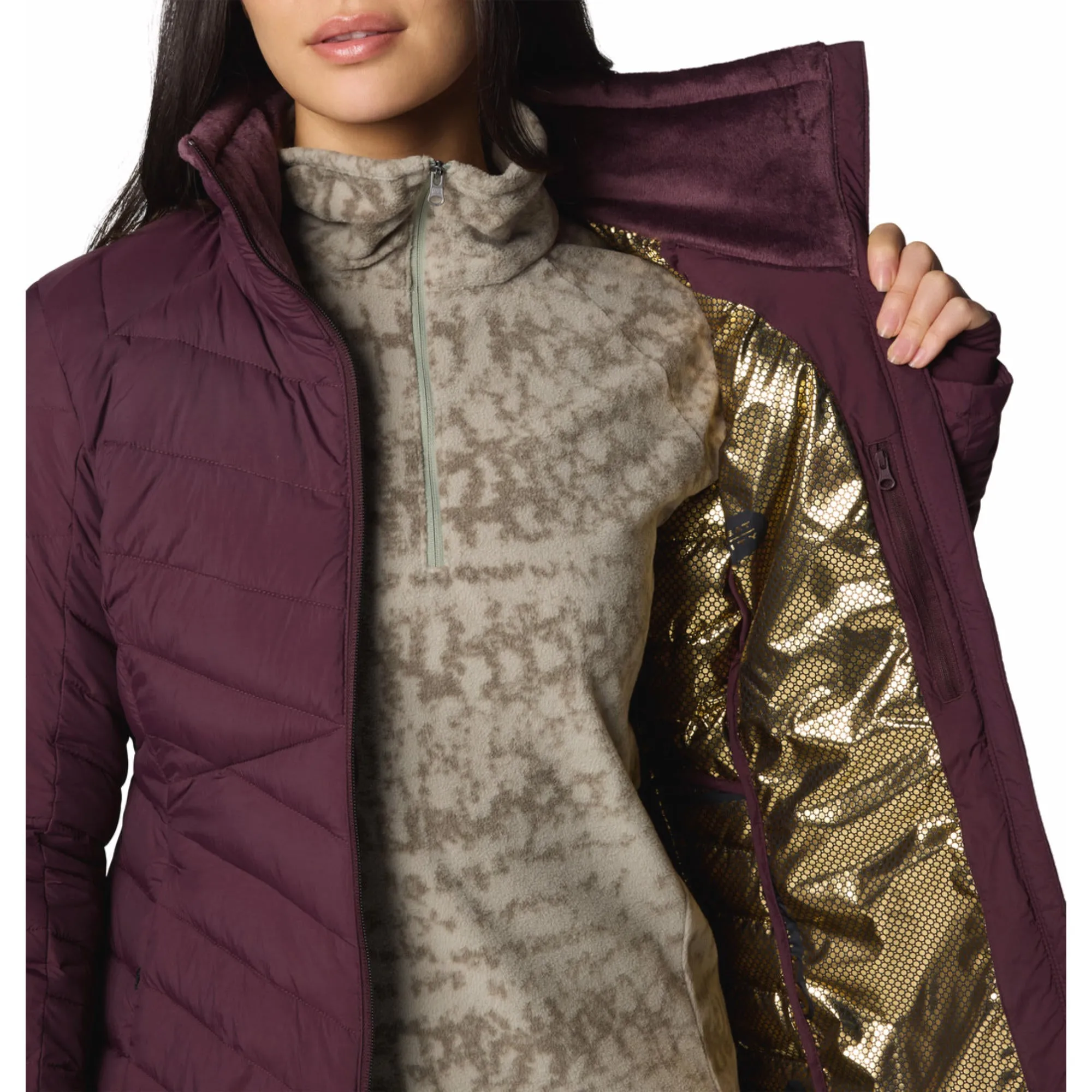Columbia Women Red Omni-Heat Infinity Joy Peak II Jacket