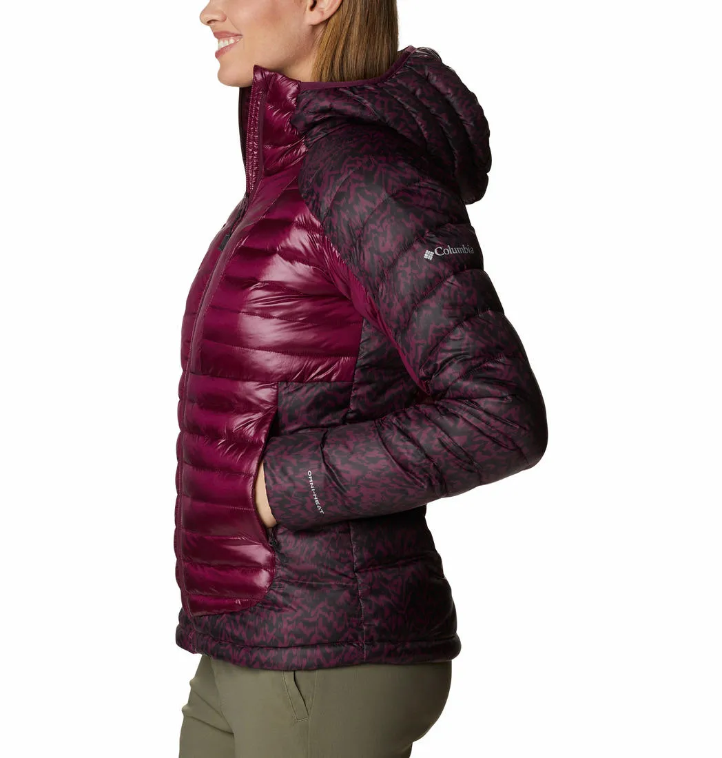 Columbia Women Red Omni-Heat Infinity Labyrinth Loop Hooded Jacket
